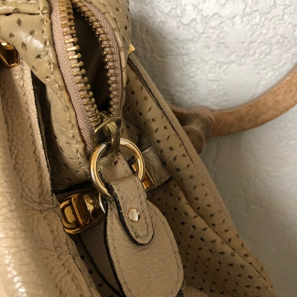 ✨CHLOE PARATAY PERFORATED CREAM LARGE BAG PRE 💓 CONDITION ✨ LOTS OF LIFE LEFT ✨ - Picture 4 of 13